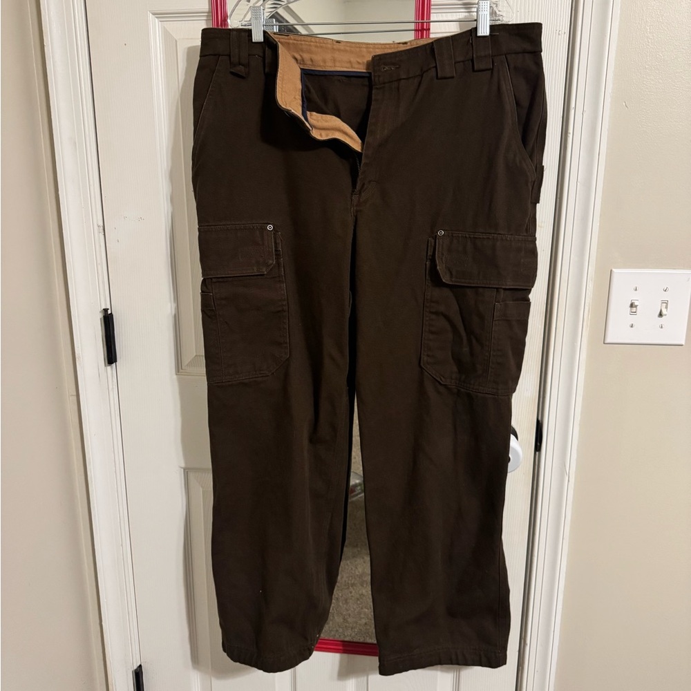 Duluth Trading Co Dark Brown Cargo Pants